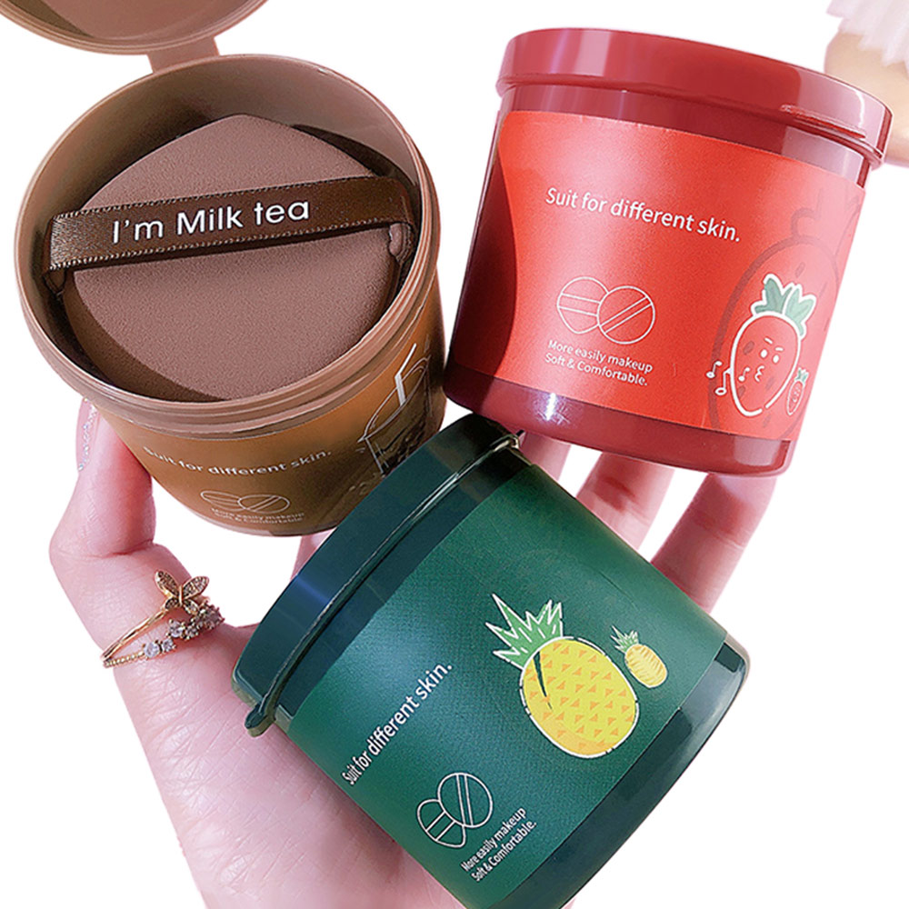 Air cushion powder puff in box