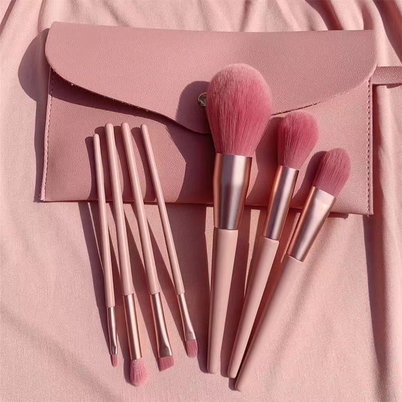 Naked powder girl heart makeup Brush Powder Brush soft hair beginners set beauty delicate tools