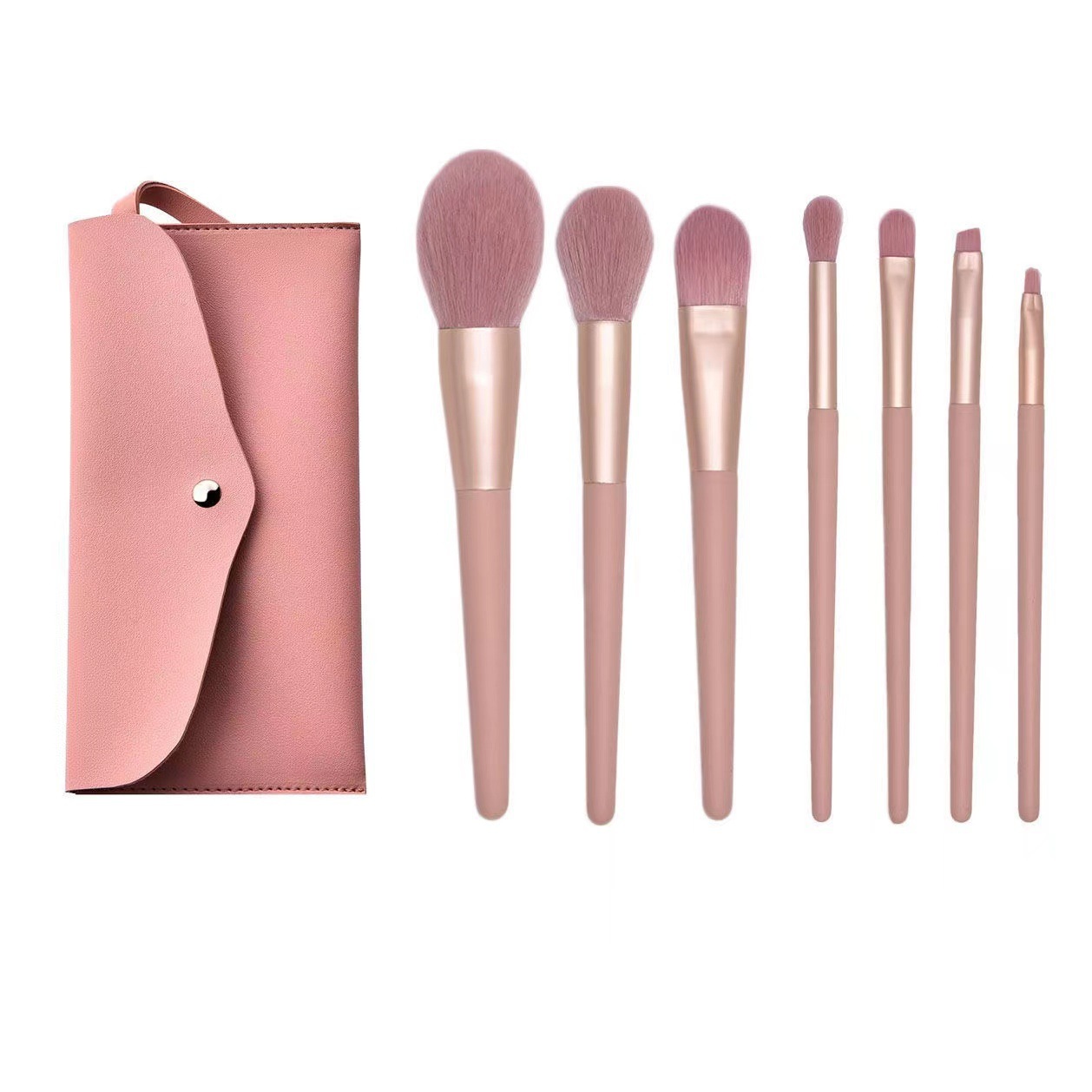Naked powder girl heart makeup Brush Powder Brush soft hair beginners set beauty delicate tools