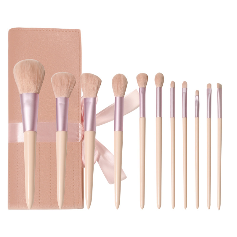 Makeup Brush Set Soft hair pink powder brush complete makeup tools